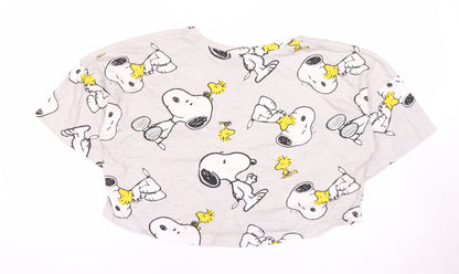 Peanuts Women's Grey XS Snoopy Pyjama Top