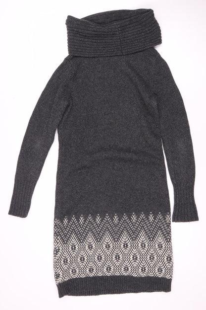 Gap Women's Grey Fair Isle Jumper Dress