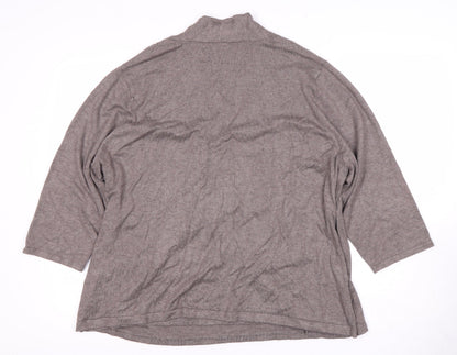 Womens UK Size XL Windsmoor Grey Wrap Blouse