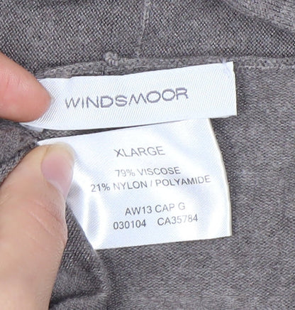 Womens UK Size XL Windsmoor Grey Wrap Blouse