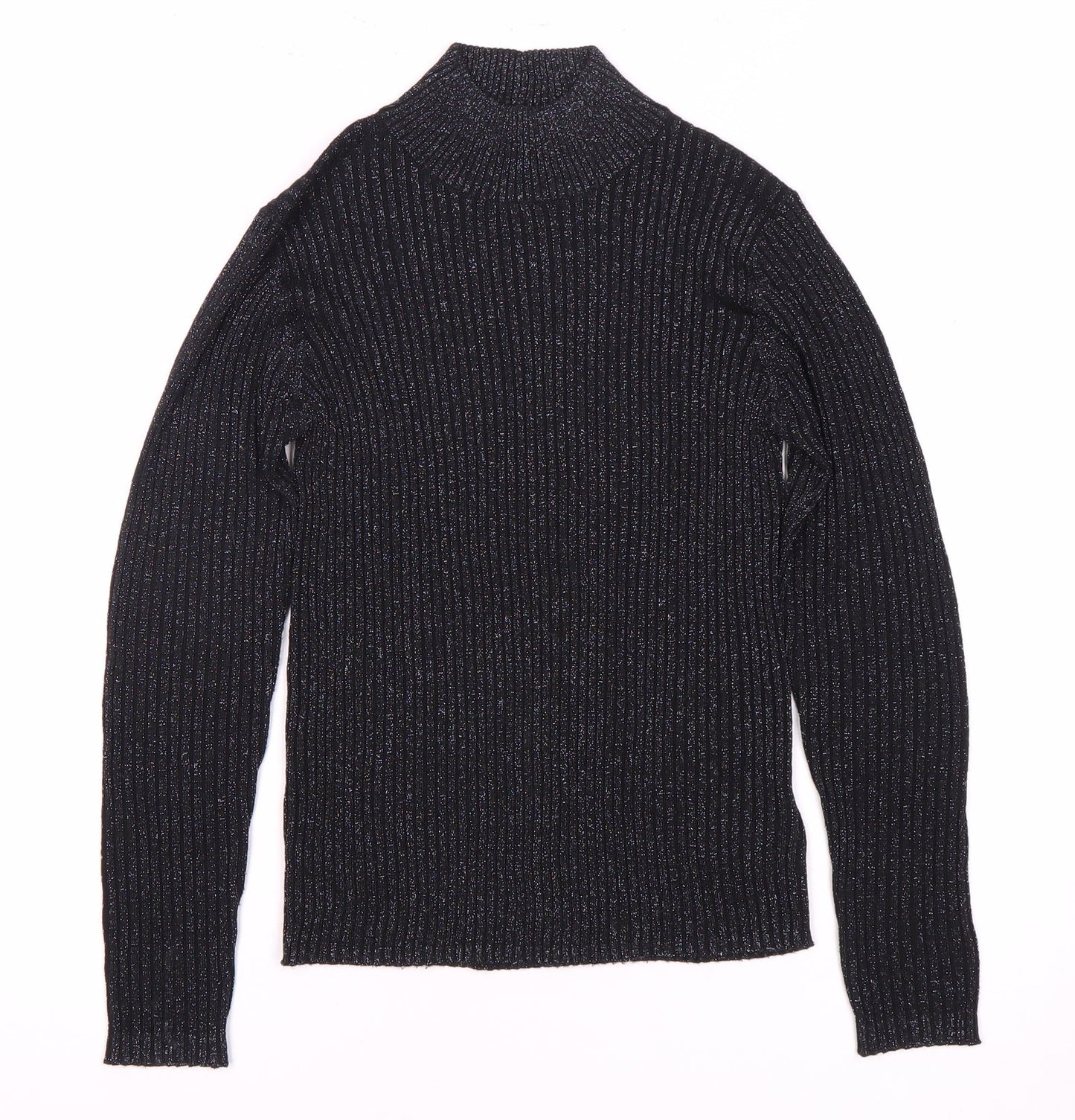 Next Girls Black High Neck Pullover Jumper 10 Years