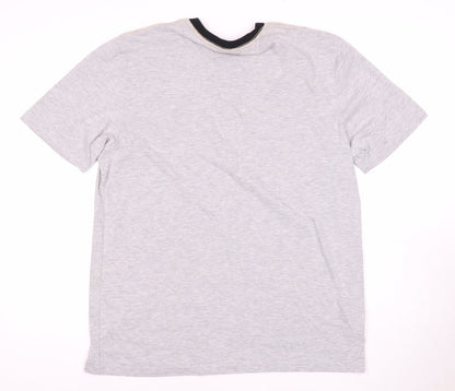 Liverpool FC Men's Grey Short Sleeve Pyjama Top L