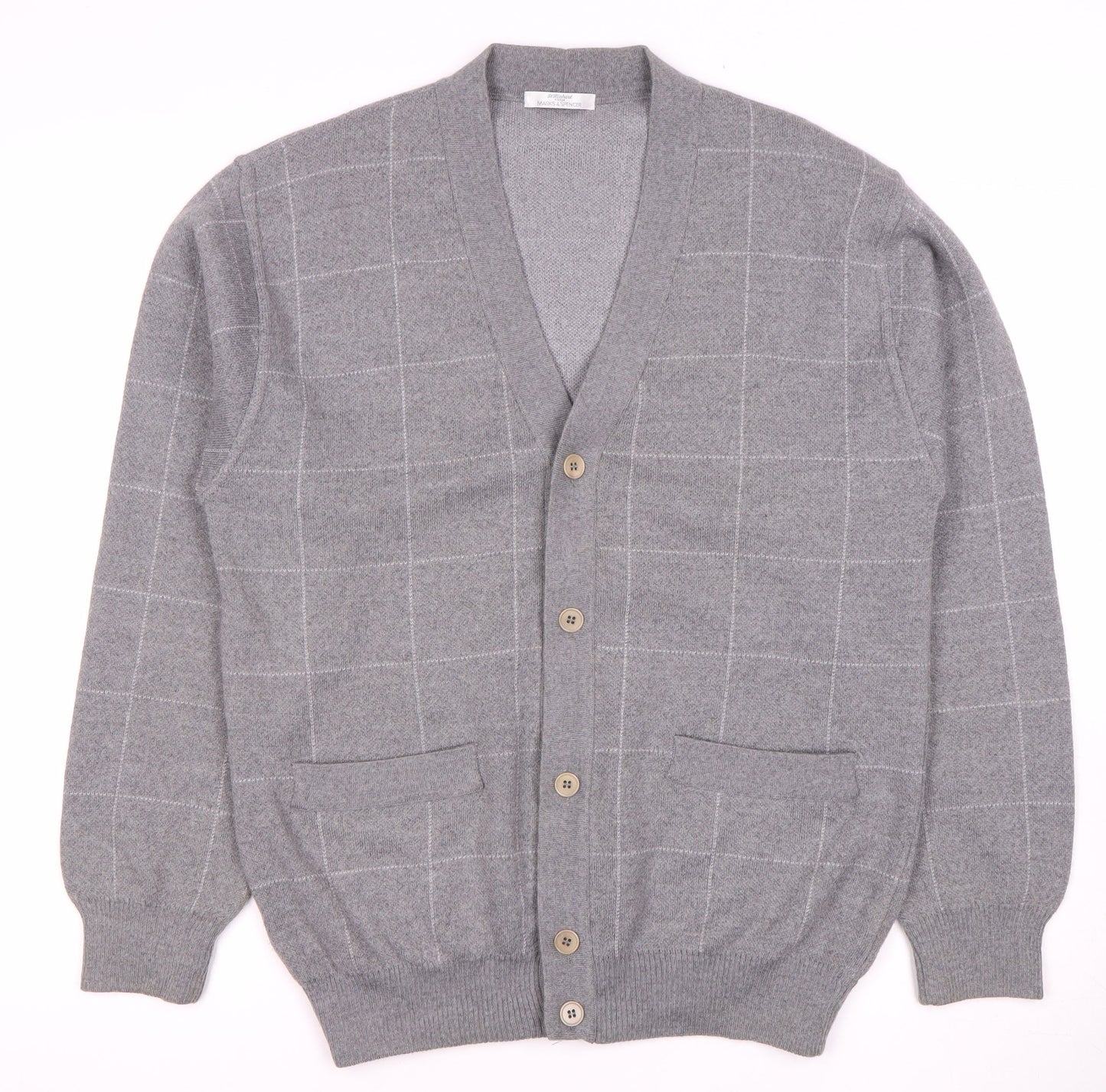 Womens UK Size S Marks and Spencer Grey Cardigan Jumper