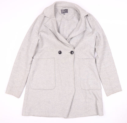 Womens UK Size 12 NEXT Grey Basic Coat