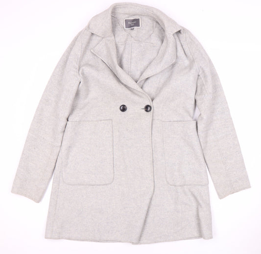 Womens UK Size 12 NEXT Grey Basic Coat
