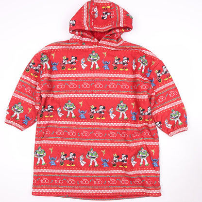 Disney Kids Red Graphic Print Pullover Hoodie
