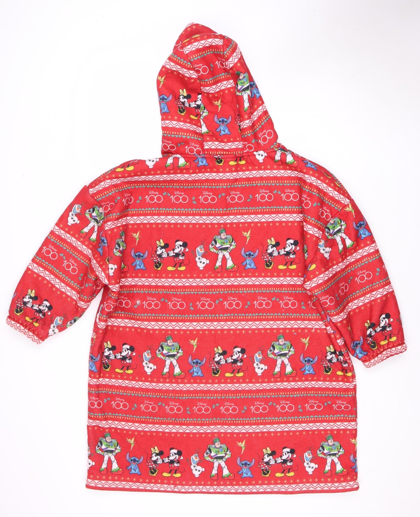 Disney Kids Red Graphic Print Pullover Hoodie
