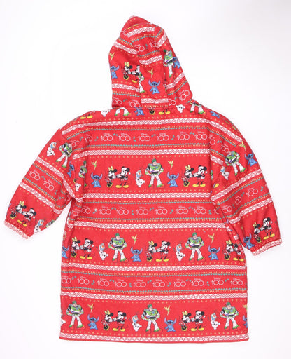 Disney Kids Red Graphic Print Pullover Hoodie