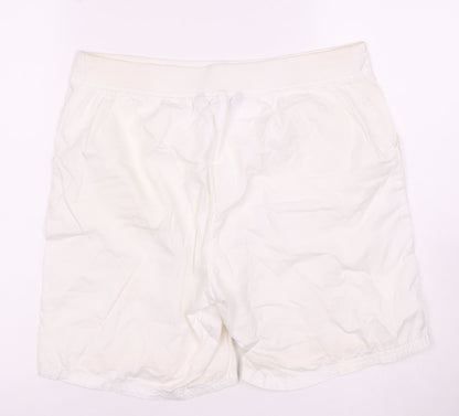 Bonmarché Women's White Casual Shorts Size 12
