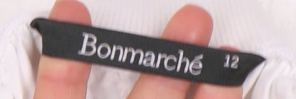 Bonmarché Women's White Casual Shorts Size 12