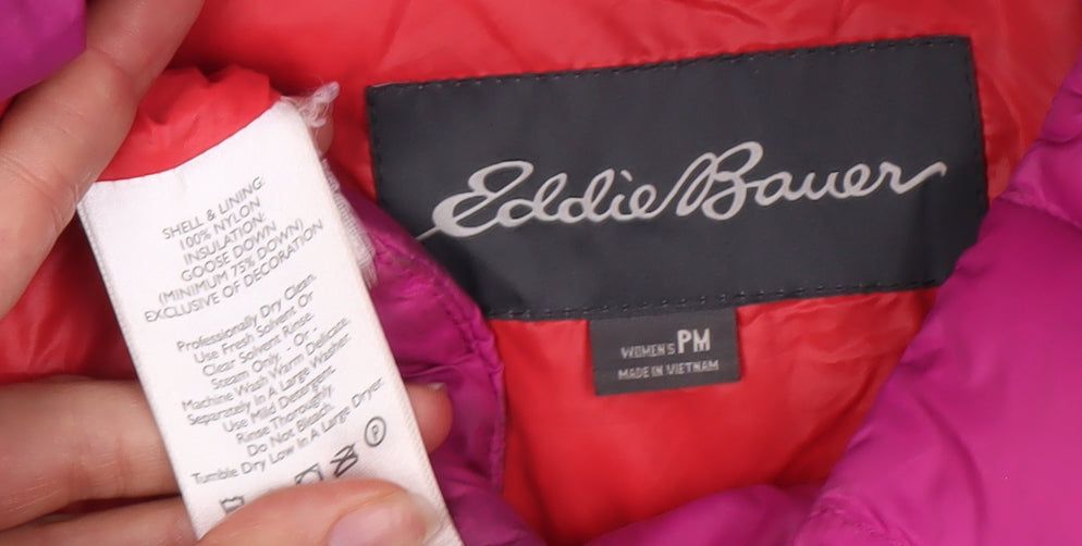 Eddie Bauer Women's Pink Puffer Jacket Size 12 Winter
