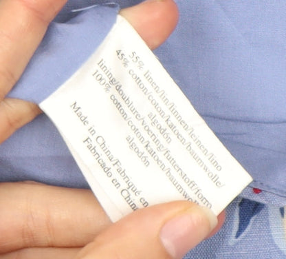 Laura Ashley Floral A-Line Dress, Blue, Size 10, Women