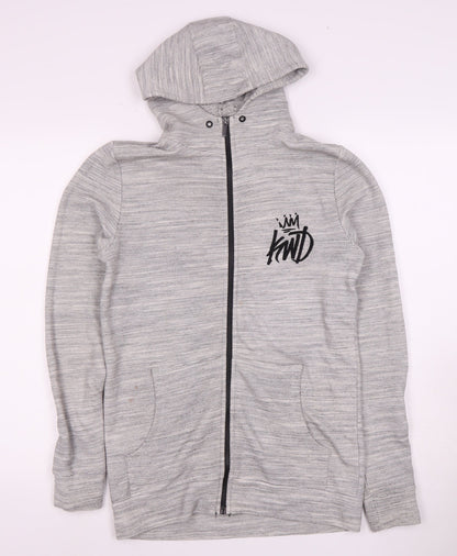 Mens UK Size S Kings Will Dream Grey Full Zip Hoodie