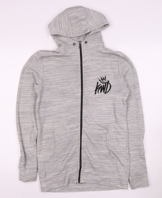 Mens UK Size S Kings Will Dream Grey Full Zip Hoodie