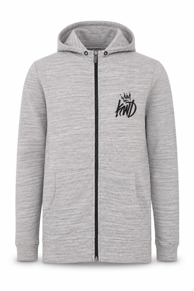Mens UK Size S Kings Will Dream Grey Full Zip Hoodie