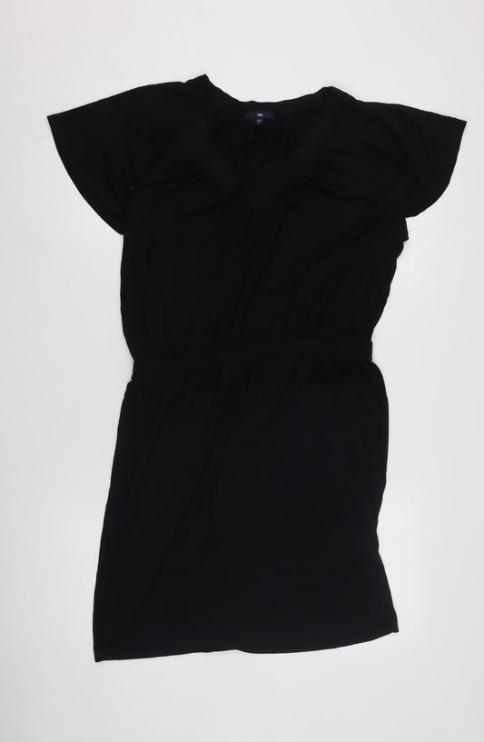 Gap Women's Black Short Sleeve Casual Dress M