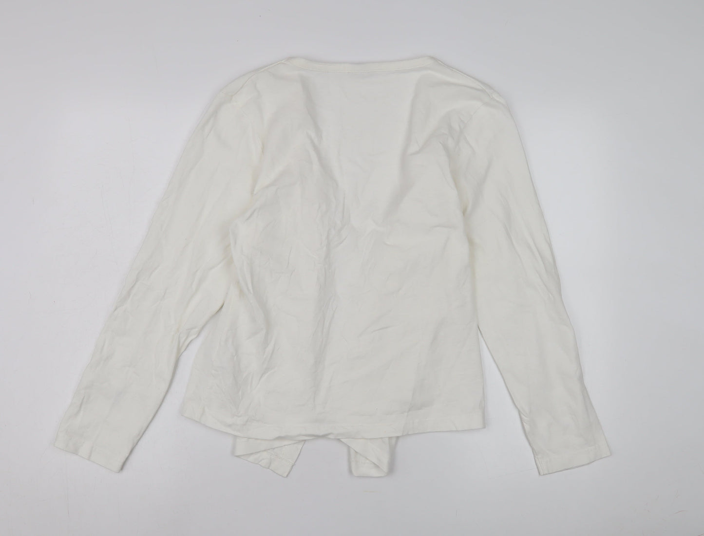 Cotton Traders Women's White Long Sleeve Jacket Size 12
