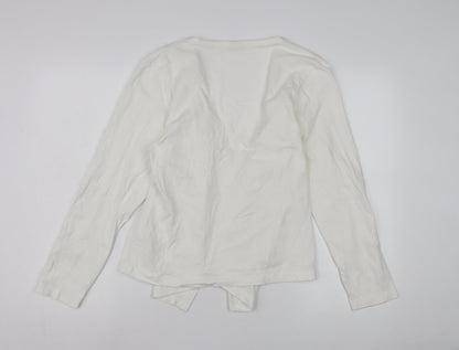 Cotton Traders Women's White Long Sleeve Jacket Size 12