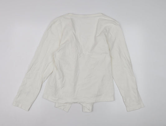 Cotton Traders Women's White Long Sleeve Jacket Size 12
