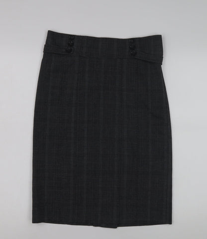Next Women’s Black Check Pencil Skirt Size 10