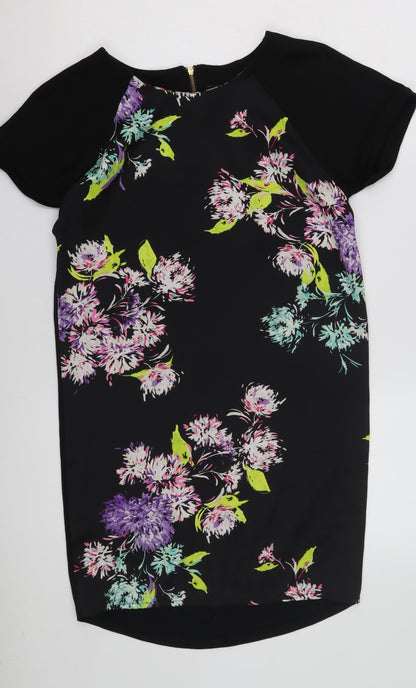 Warehouse Women's Black Floral Dress, Size 8