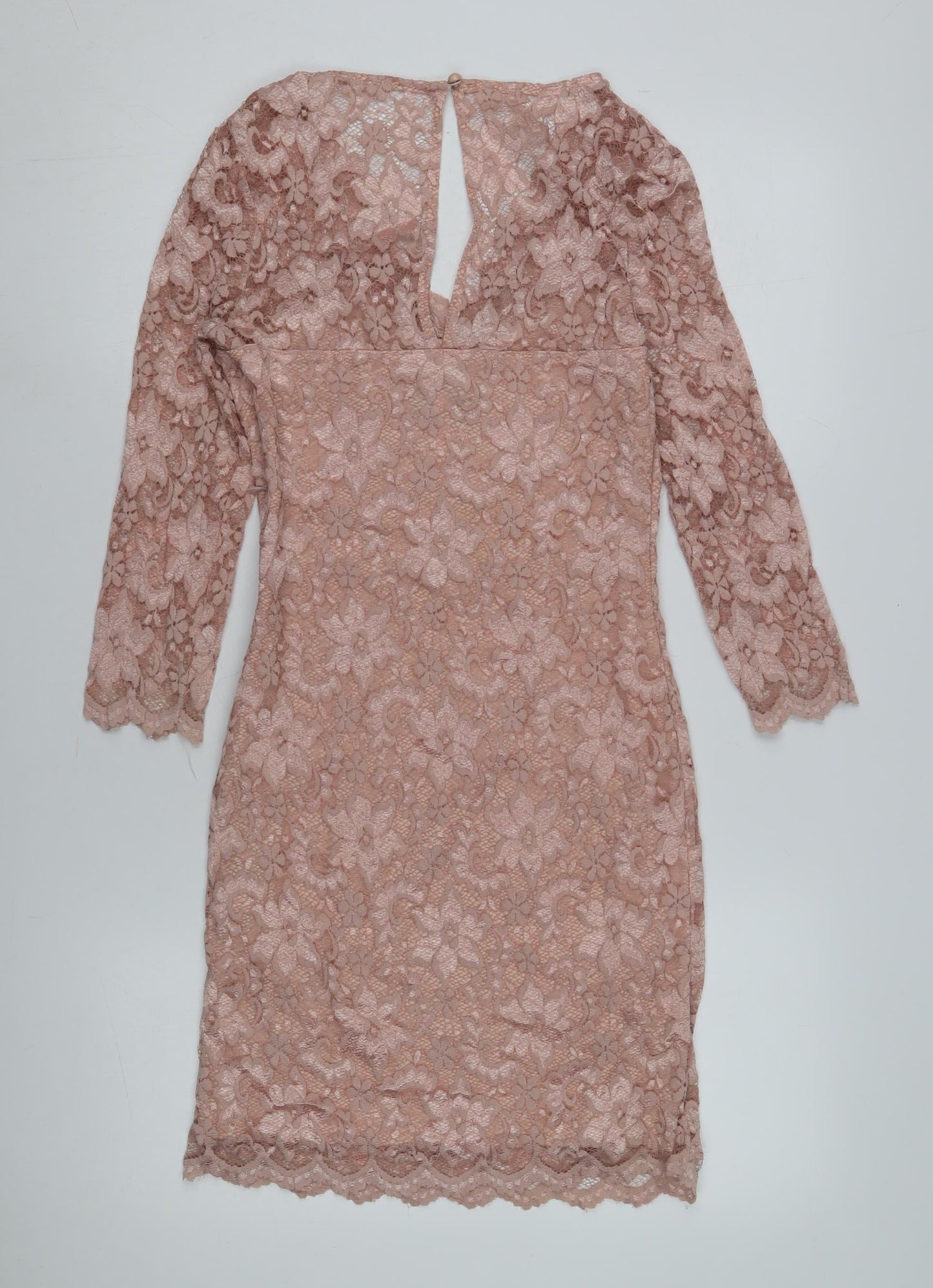 Lipsy Women's Pink Bodycon Dress Size 12