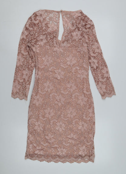 Lipsy Women's Pink Bodycon Dress Size 12