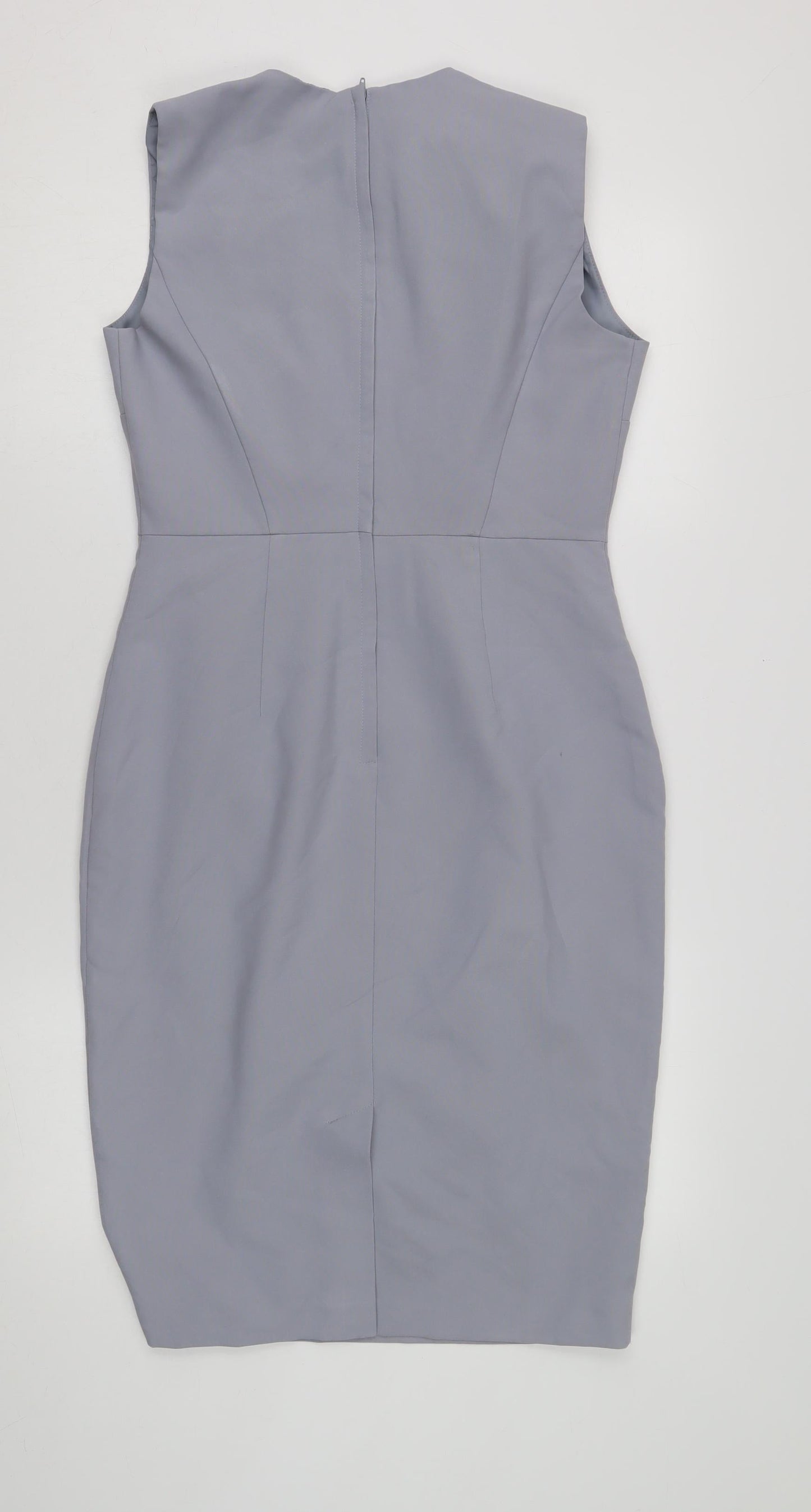 Dorothy Perkins Women's Grey Sheath Dress UK 10