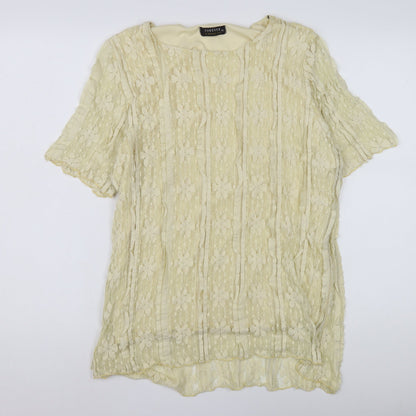 Womens UK Size XL Forever Beige Basic Blouse