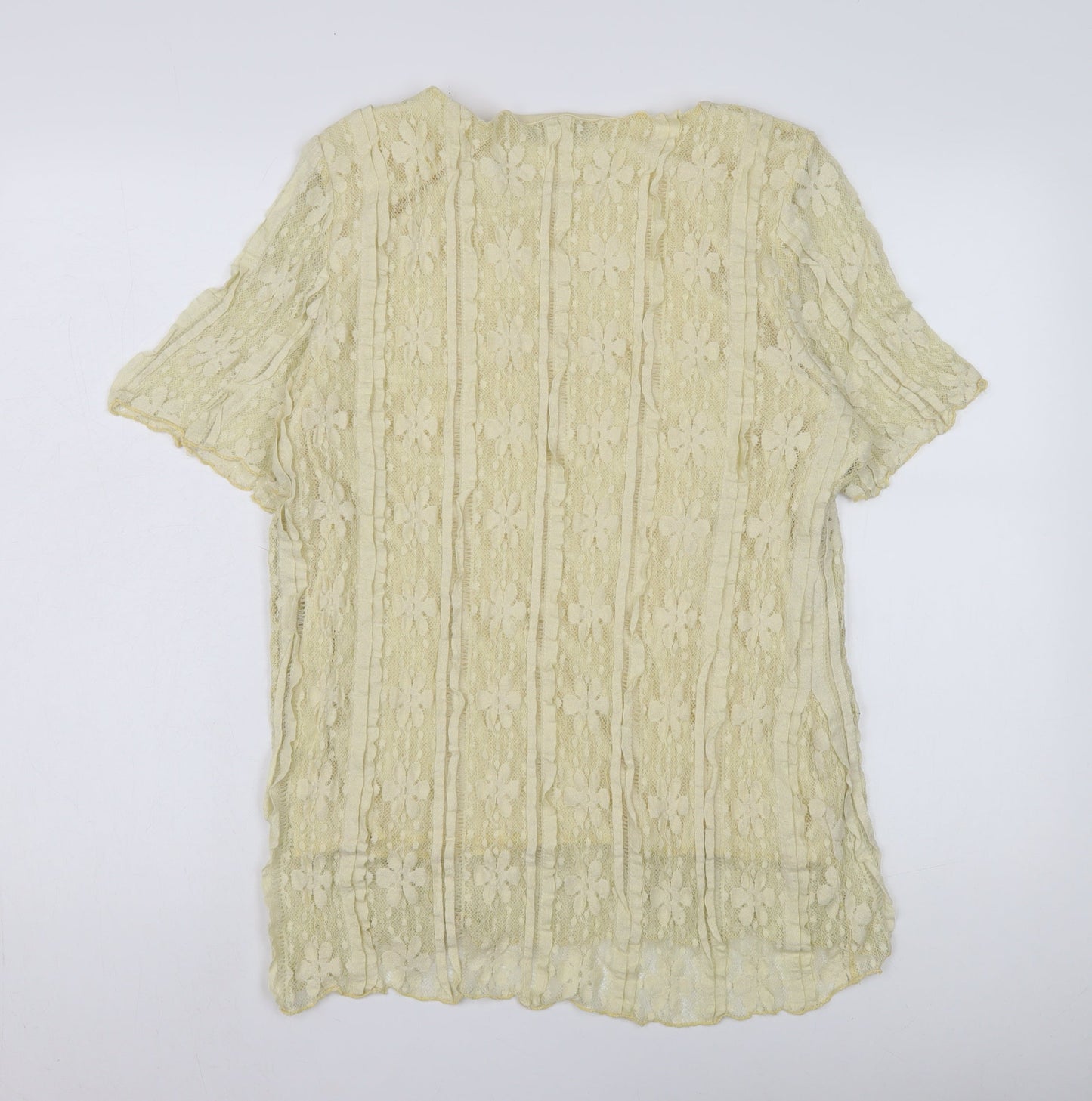 Womens UK Size XL Forever Beige Basic Blouse