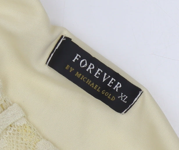 Womens UK Size XL Forever Beige Basic Blouse