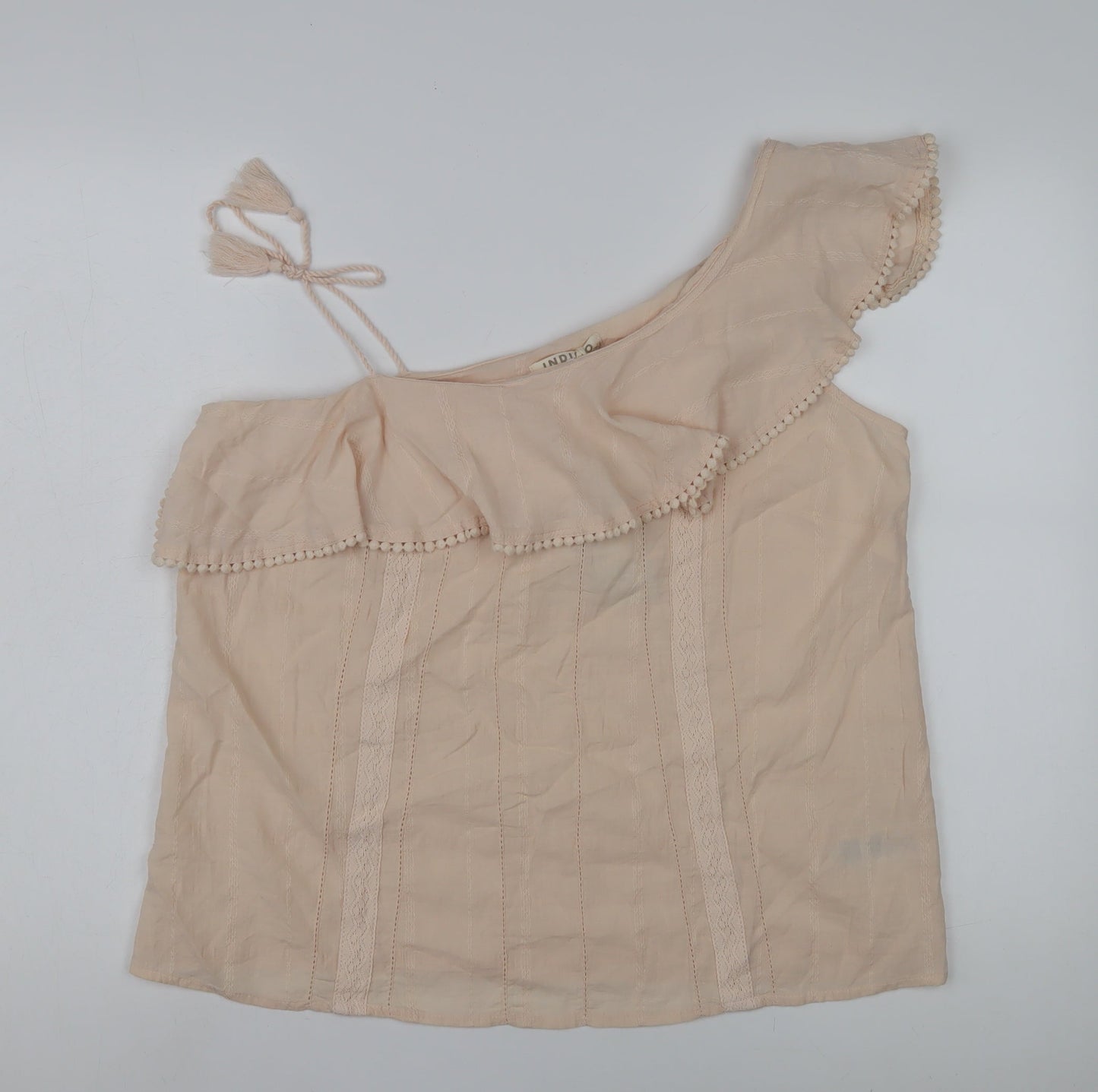 Womens UK Size 14 Marks and Spencer Ivory Off the Shoulder Blouse