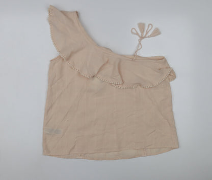 Womens UK Size 14 Marks and Spencer Ivory Off the Shoulder Blouse