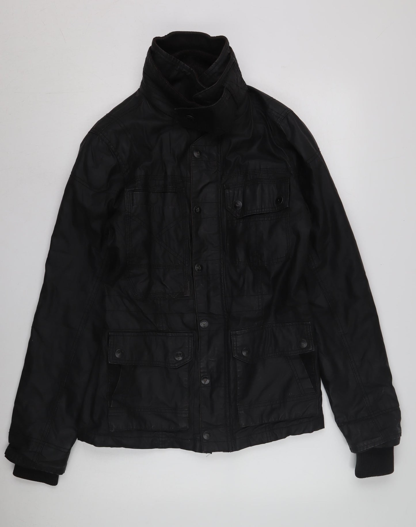 Mens UK Size S NEXT Black Military Jacket