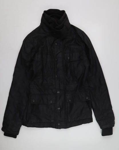 Mens UK Size S NEXT Black Military Jacket