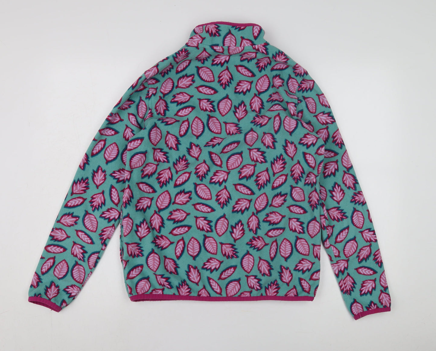 Lands' End Girls Multicoloured XL Henley Fleece Sweatshirt