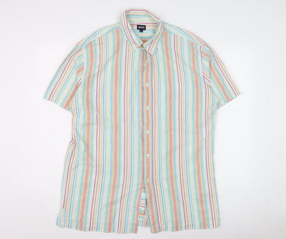 Guise Men’s XL Multicoloured Striped Cotton Shirt