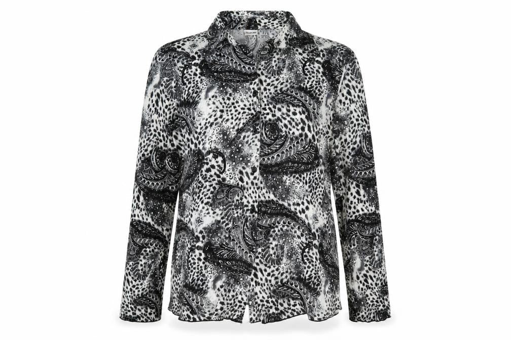 Womens UK Size 12 Damart Multicoloured Basic Blouse