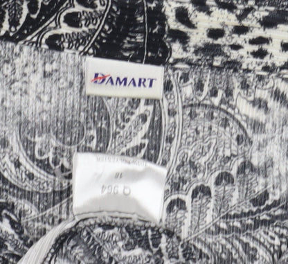 Damart Women's Multicoloured Paisley Blouse Size 12
