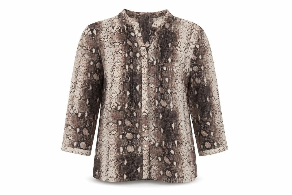 Womens UK Size 14 CC Brown Basic Blouse