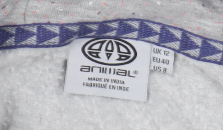 Animal Women's Grey Pullover Hoodie, Size 12 Casual Wear