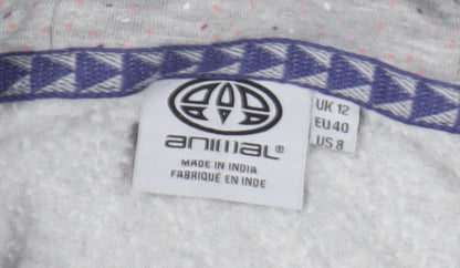 Animal Women's Grey Pullover Hoodie, Size 12 Casual Wear