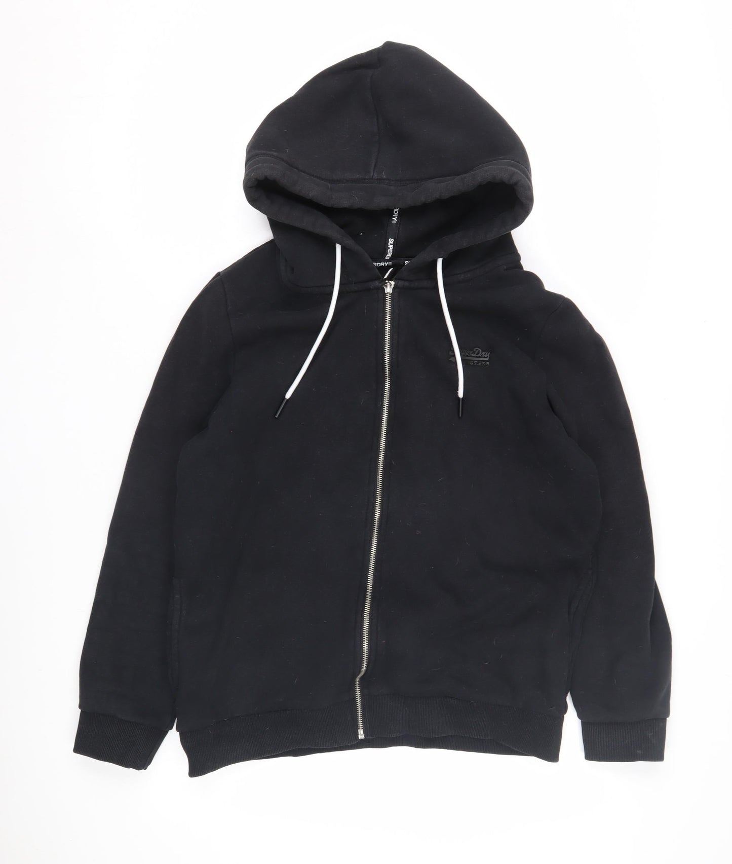 Superdry Women's Black Full Zip Hoodie Size 12