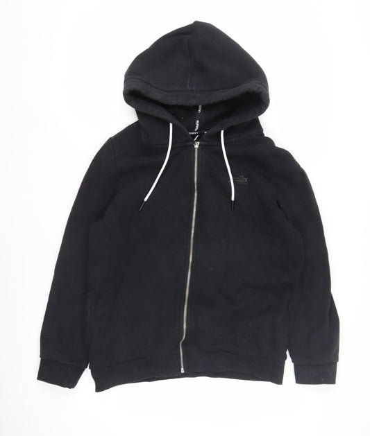 Superdry Women's Black Full Zip Hoodie Size 12