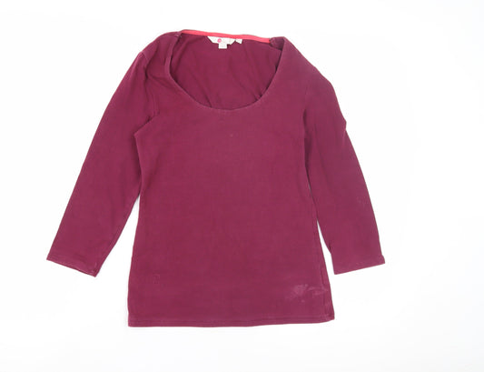 Boden Women's Purple Long Sleeve Jersey Top Size 10