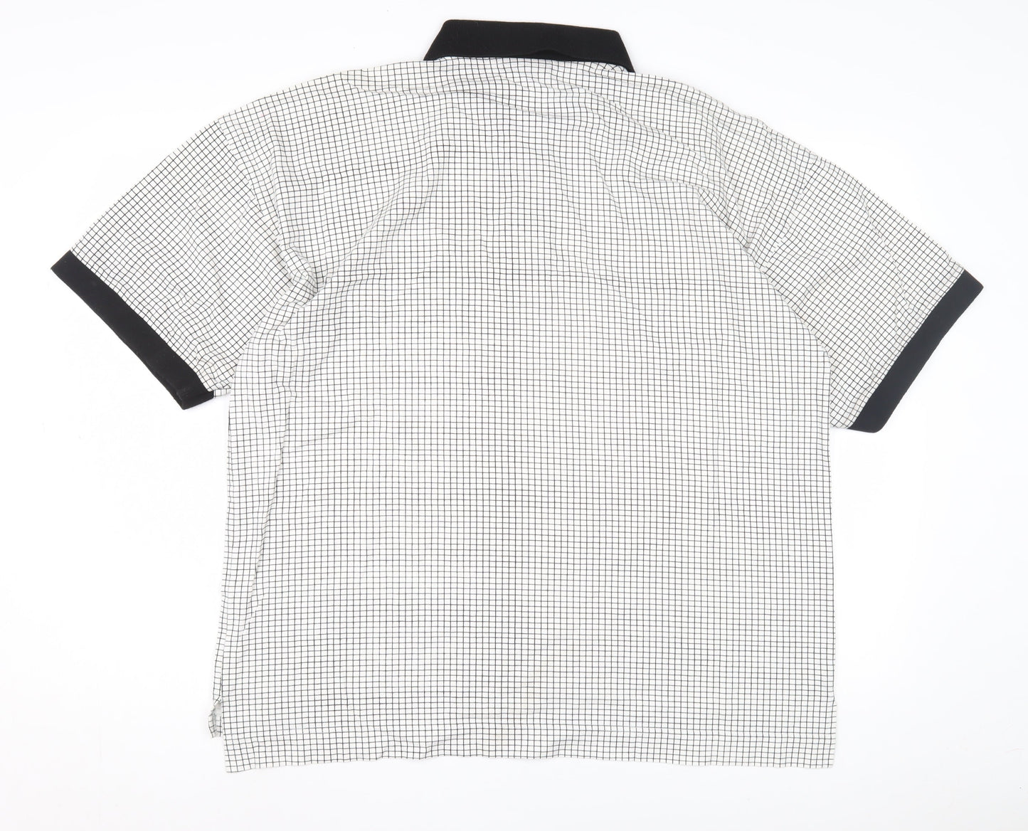 Donnay Men's XL Black Check Polo Shirt