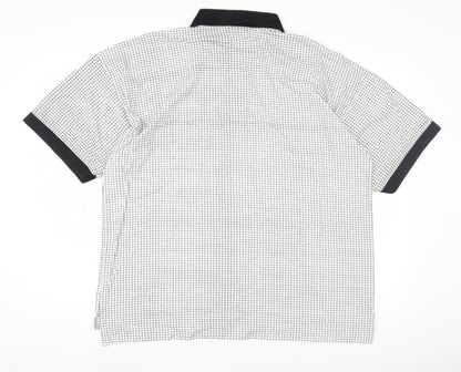 Donnay Men's XL Black Check Polo Shirt