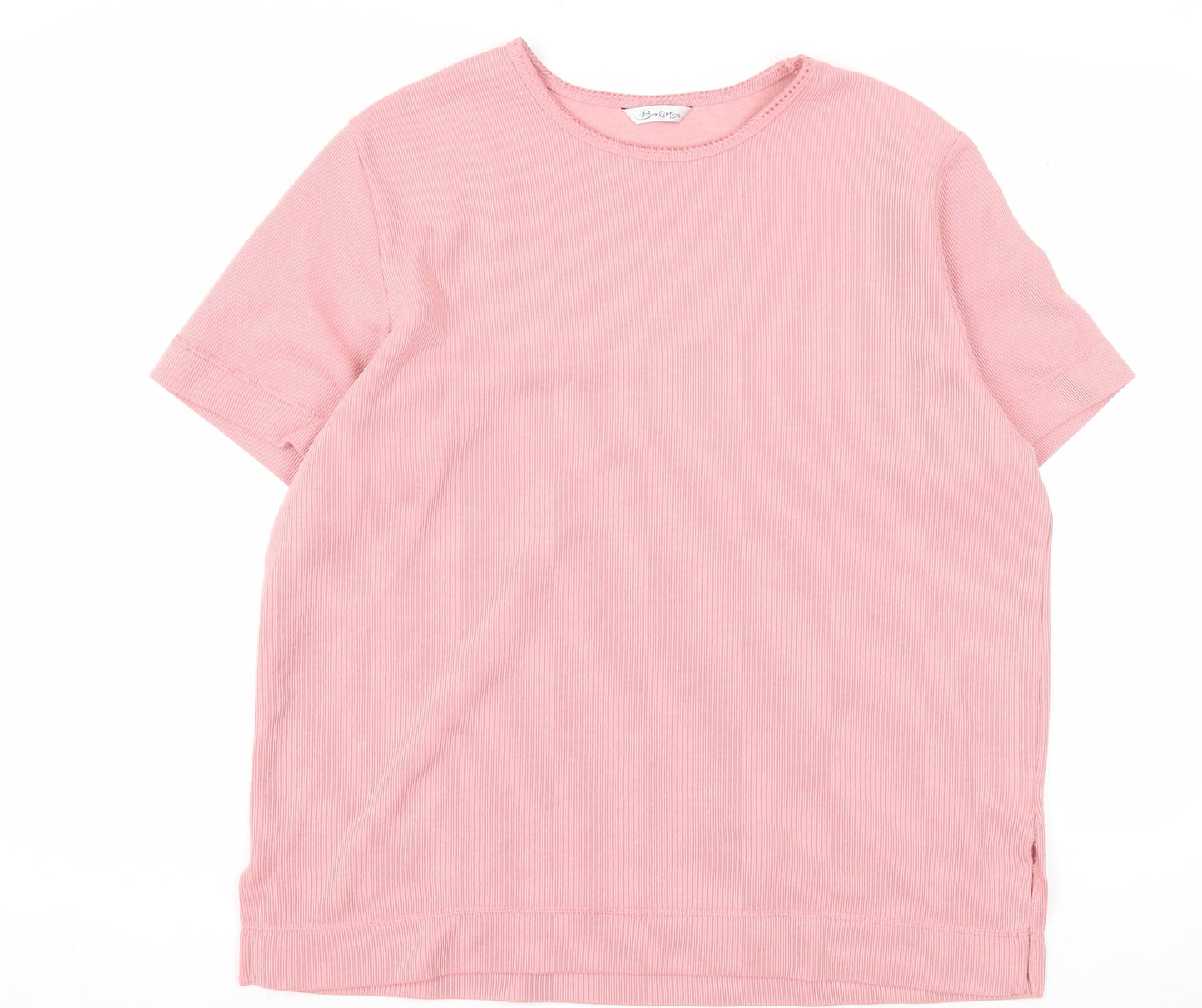 Womens UK Size 16 Berketex Pink Basic T-Shirt