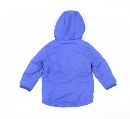 RJR.John Rocha Boys Blue Hooded Jacket 2-3 Years
