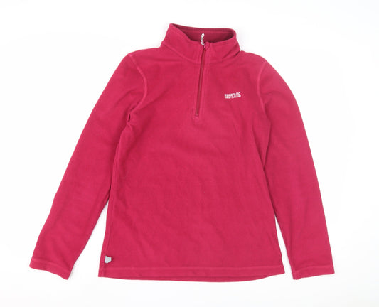 Regatta Women's Red Pullover Fleece Sweatshirt Size 12